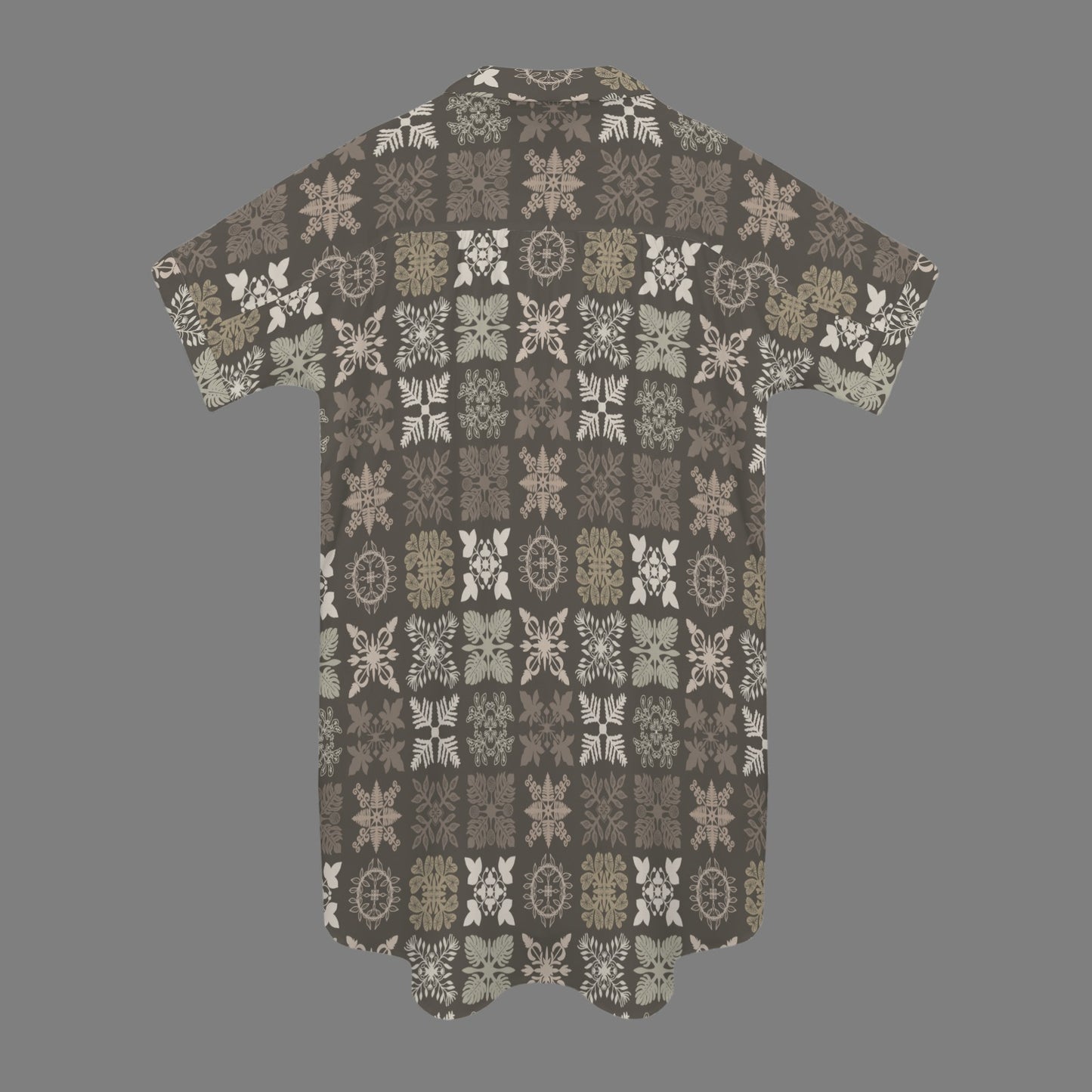Kapa Kuiki Quilt Nani 2.0 Shirt Dress - Taupe and Browns