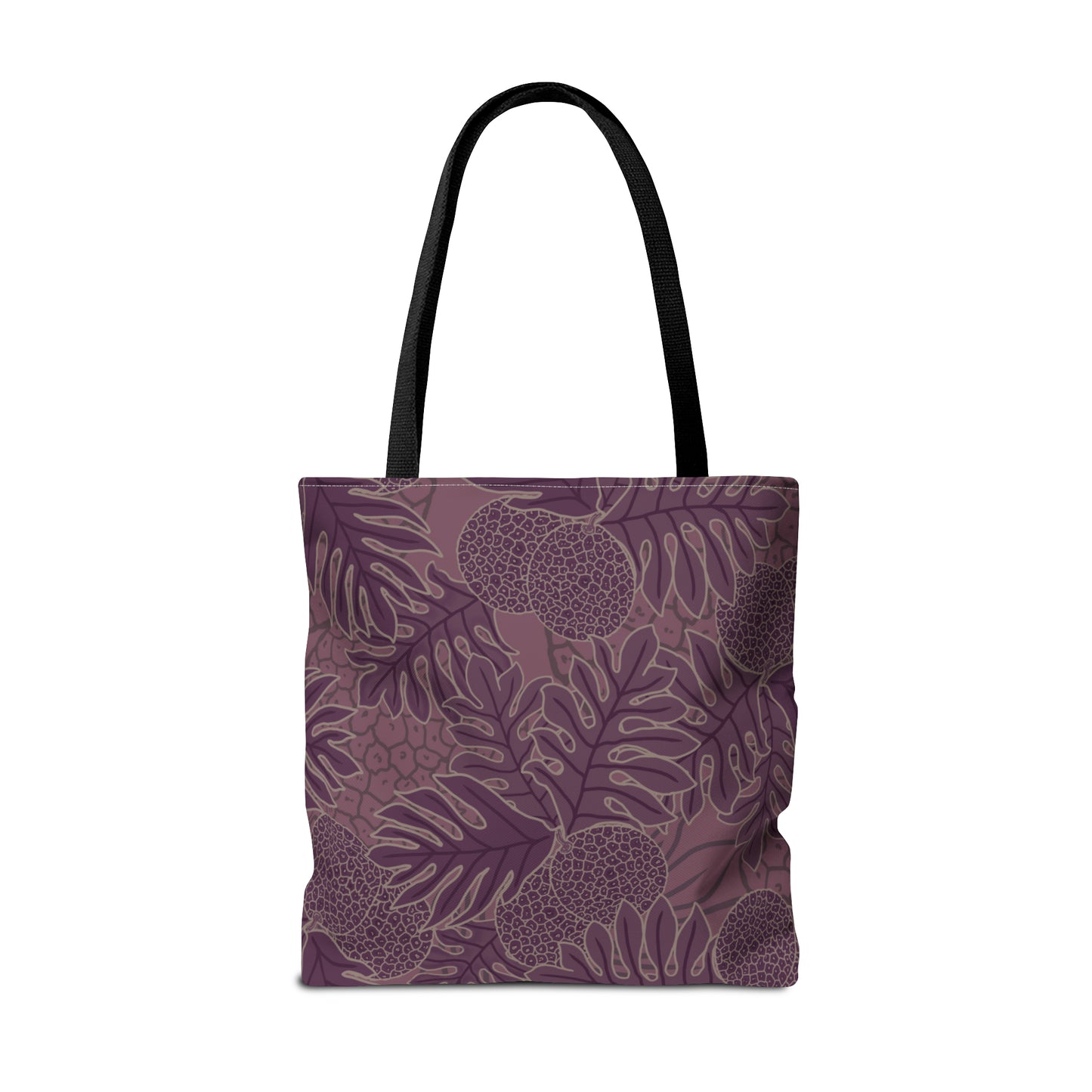 Ulu Breadfruit Hawaiian Print Purple Tote Bag