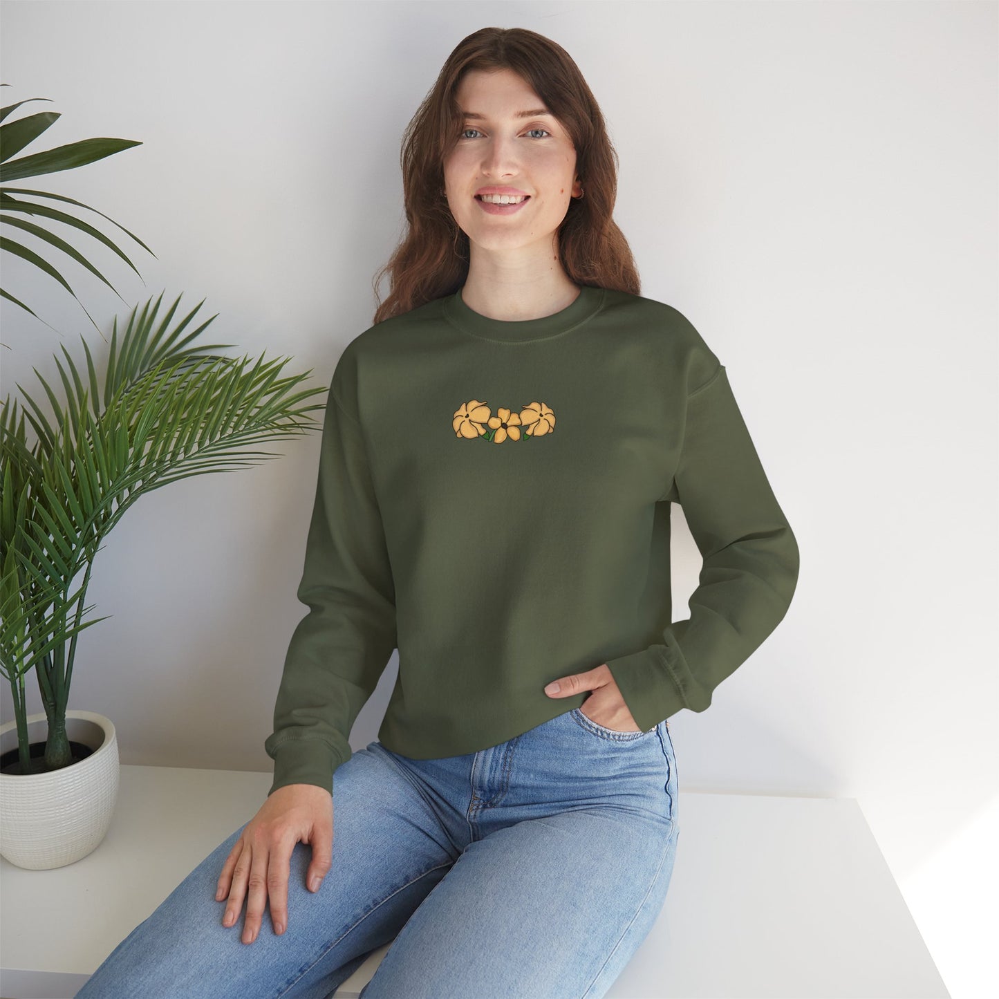 I'll pick every pua I see for You! - Puakenikeni Unisex Heavy Blend™ Crewneck Sweatshirt