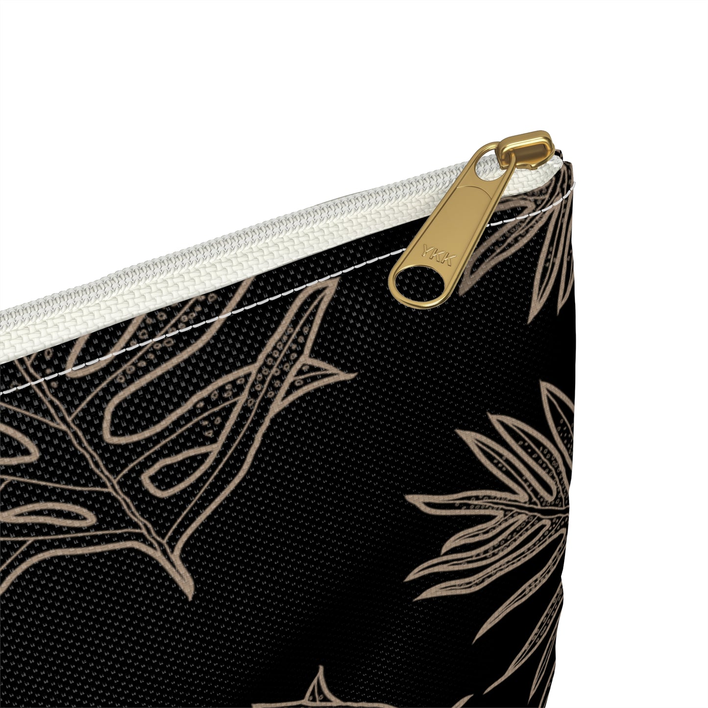 Lauae Fern - Black and Taupe Accessory Zip Pouch