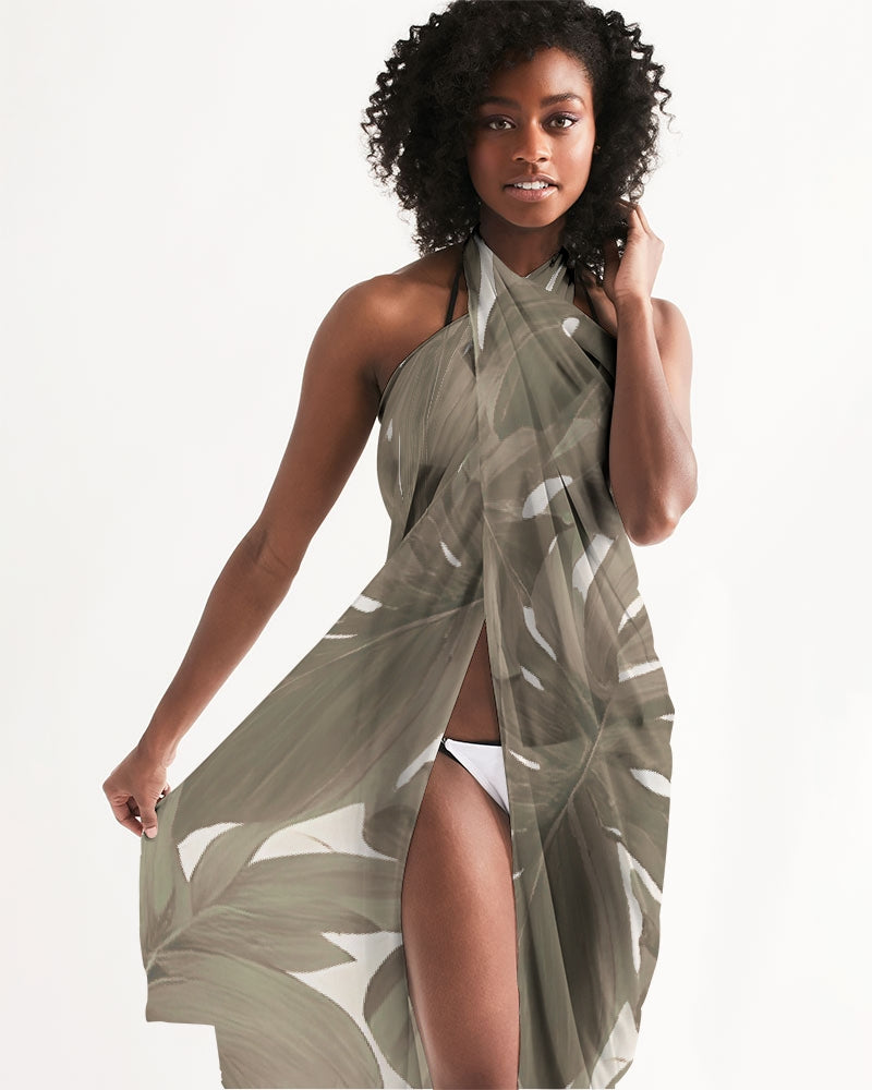 Monstera Neutrals Pareo Sarong