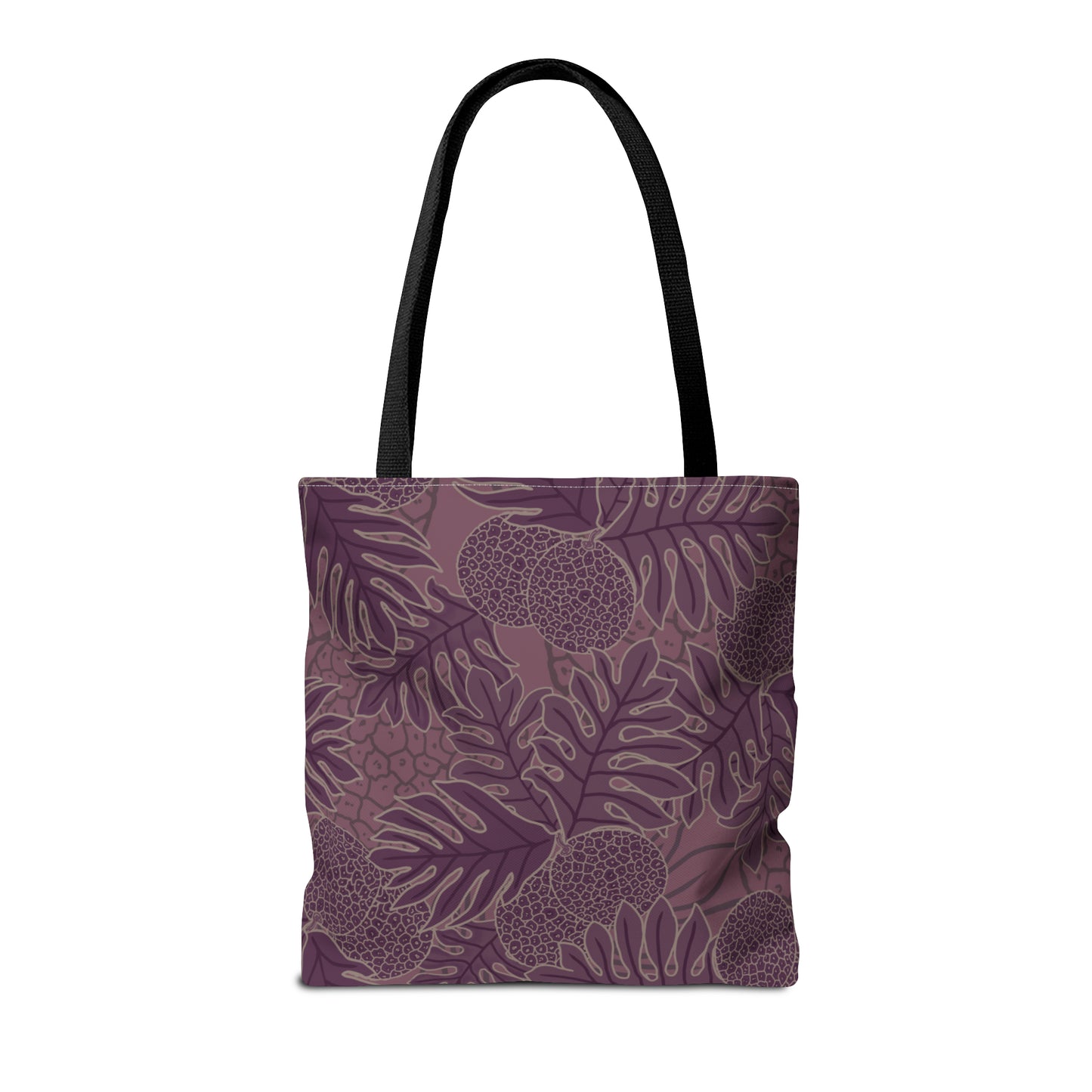 Ulu Breadfruit Hawaiian Print Purple Tote Bag