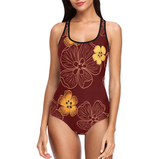 One Piece Swimsuit - Hau (Red and Yellow)
