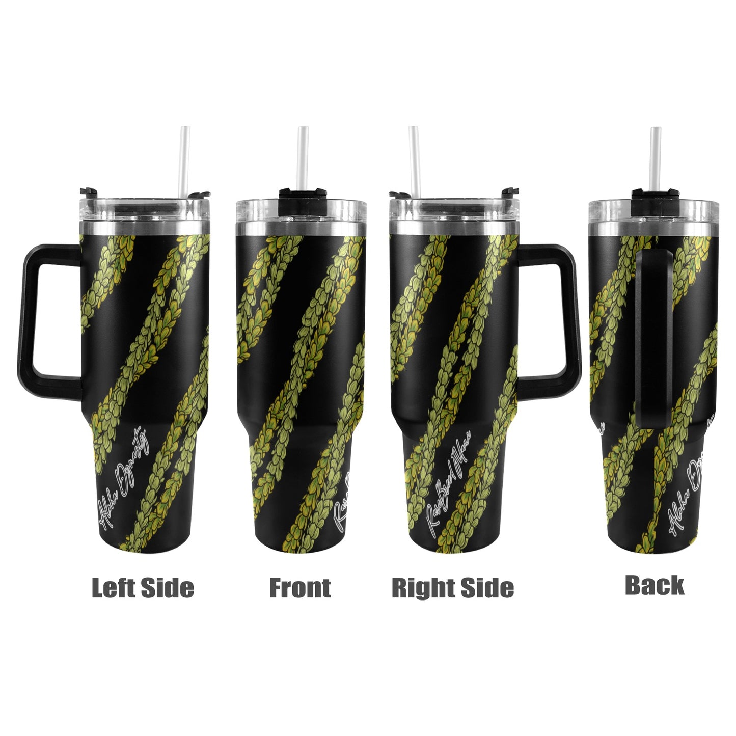 Pakalana Lei 40oz Tumbler - Black Handles