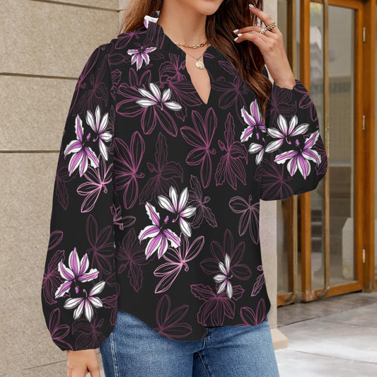 Mālie Blouse in Naupaka - Pink