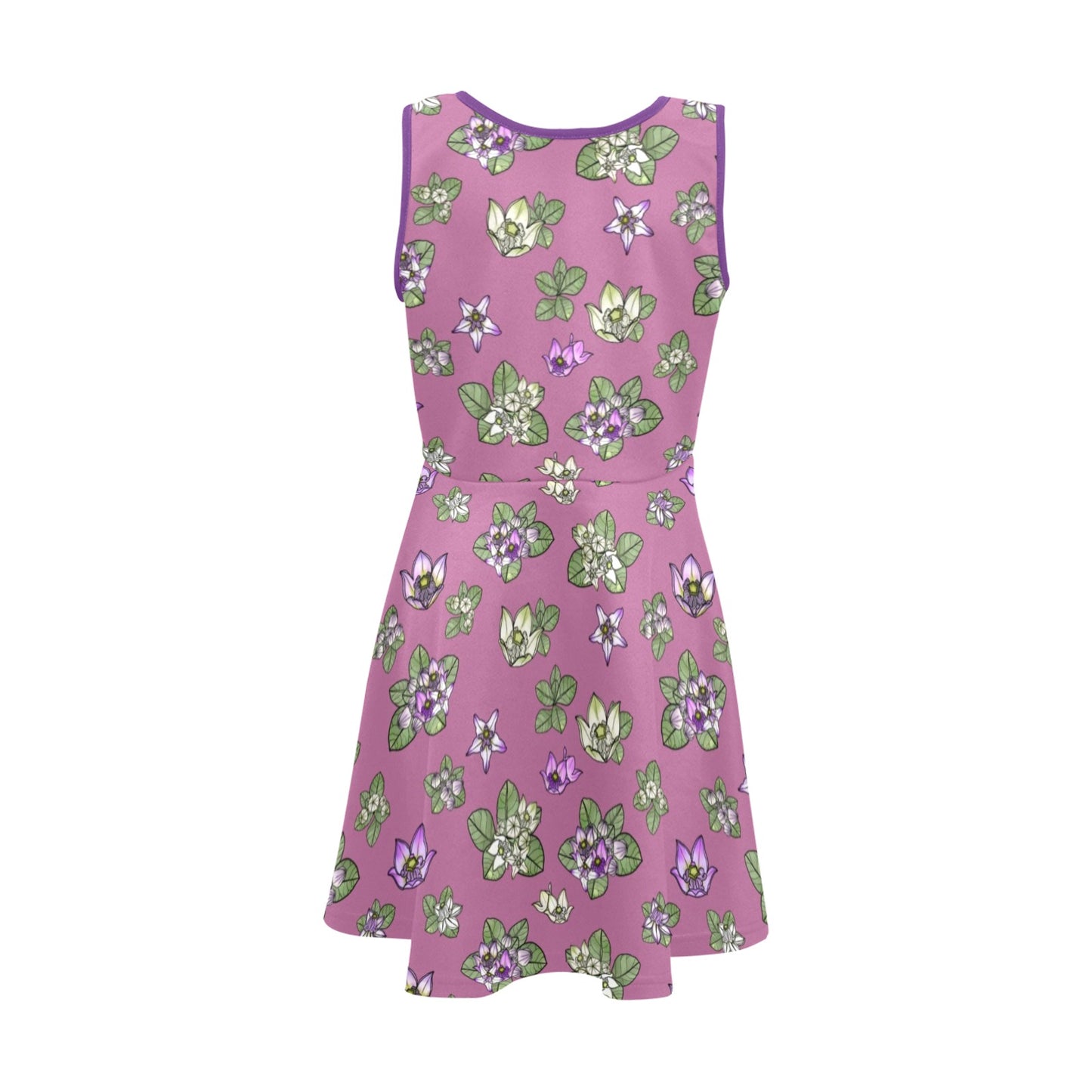 Pua Kalaunu Crown Flower Girl's Sleeveless Dress