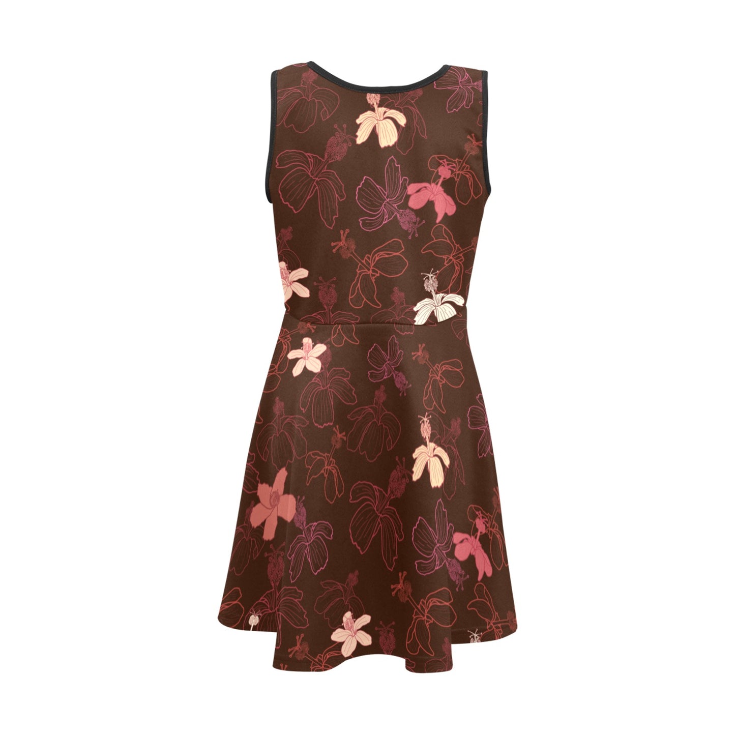 Koki'o Hibiscus Hawaiian Print - Girl's Sleeveless Dress
