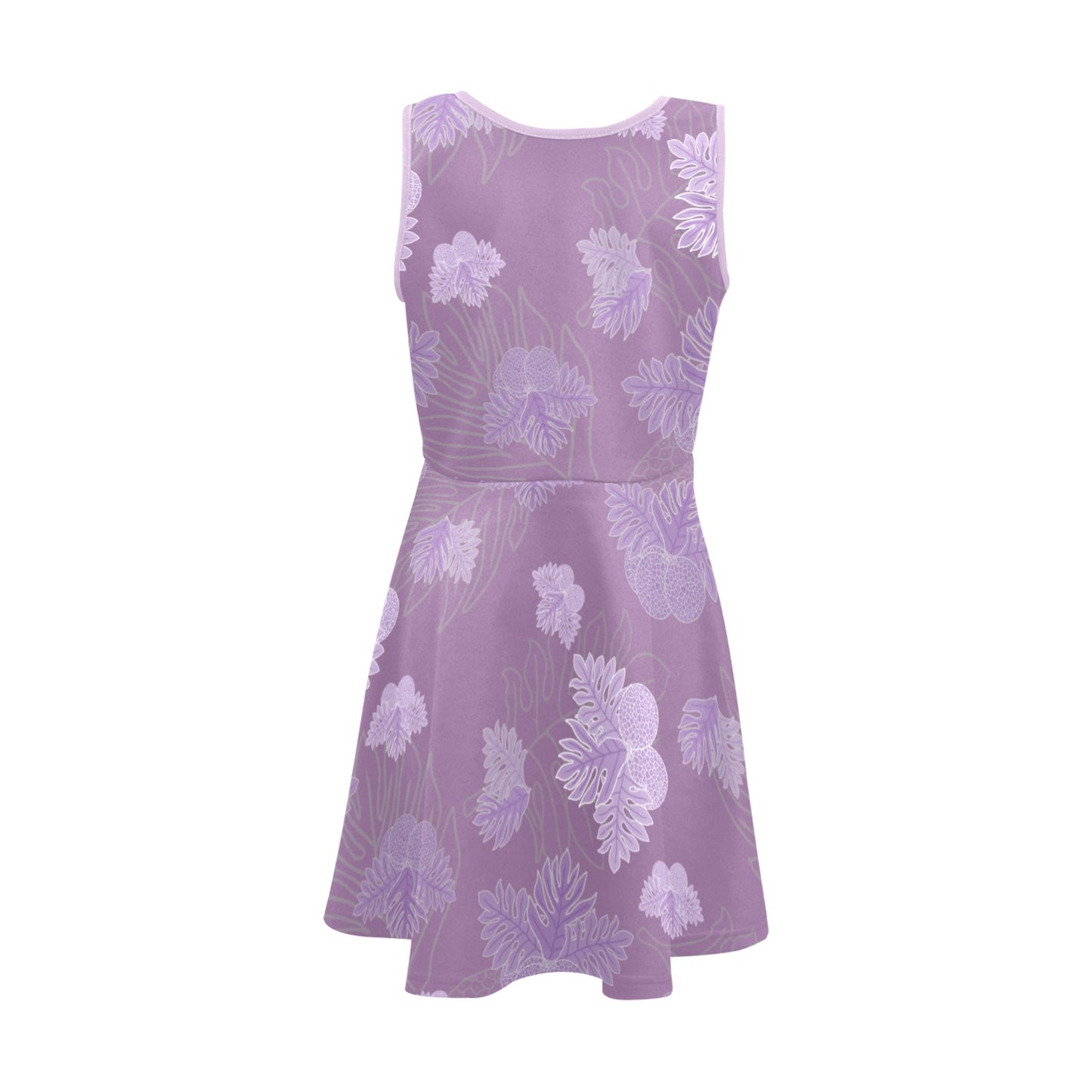 Ulu Breadfruit Girl's Sleeveless Dress, Lavender