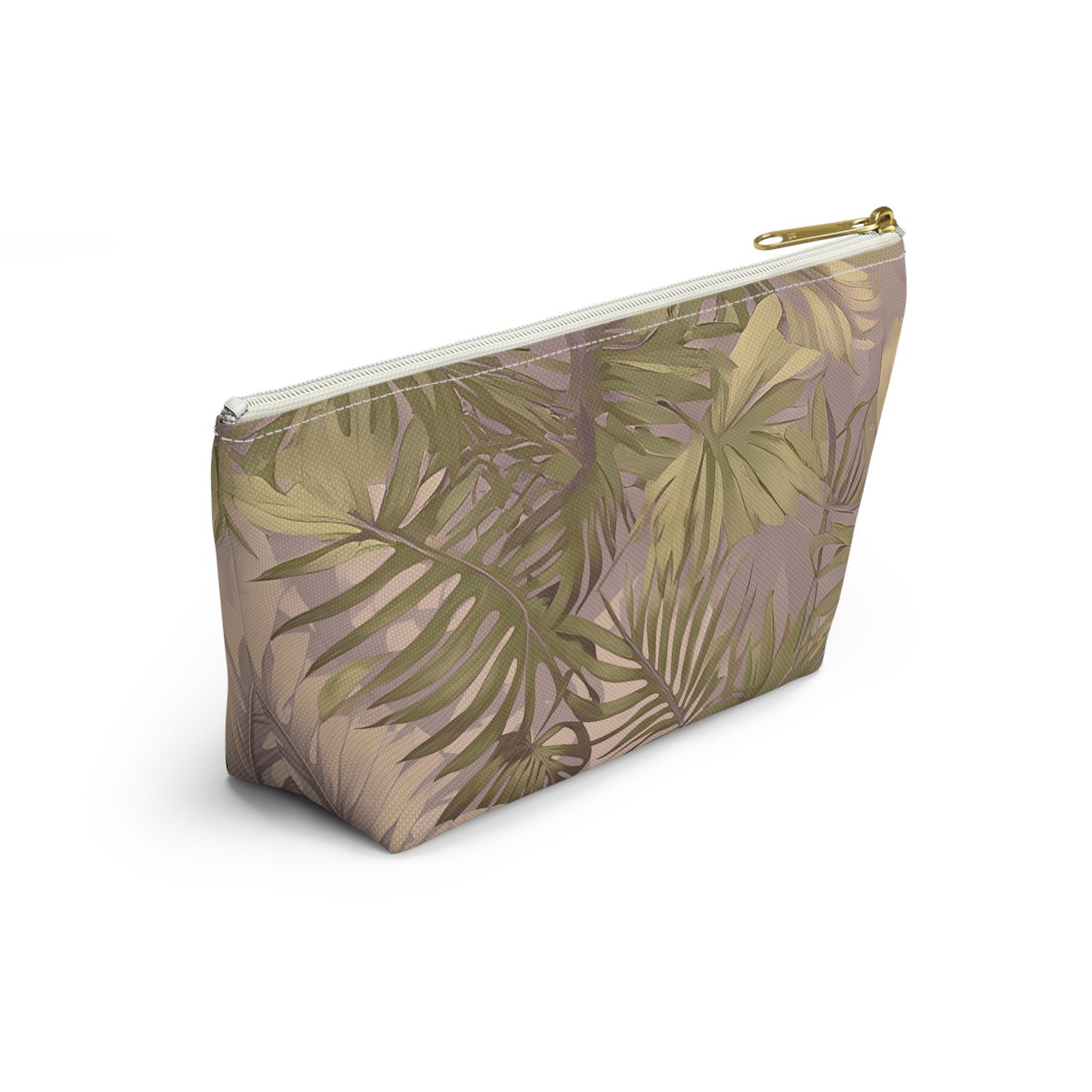 Hawaiian Tropical Print - Soft Tones Accessory Pouch w T-bottom
