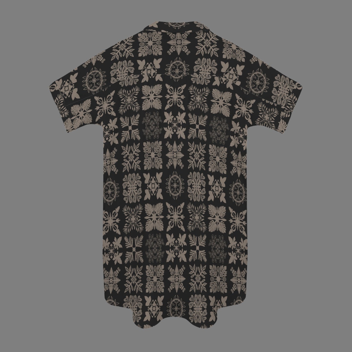 Kapa Kuiki Quilt Nani 2.0 Shirt Dress - Black and Beige