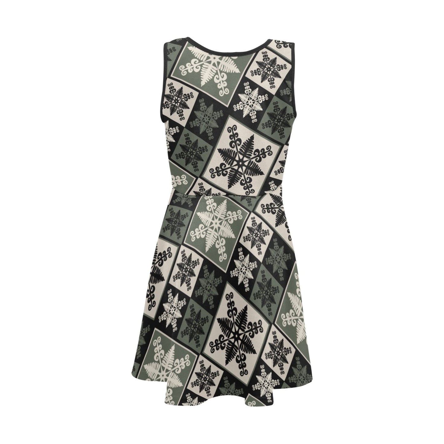 Kupukupu Fern Hawaiian Print Kapa Kuiki Block Print - Green