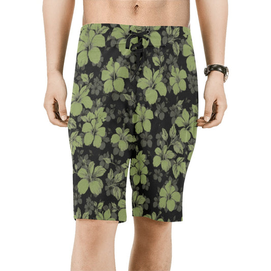 He'enalu Board Shorts - Hibiscus Koki'o (select color)