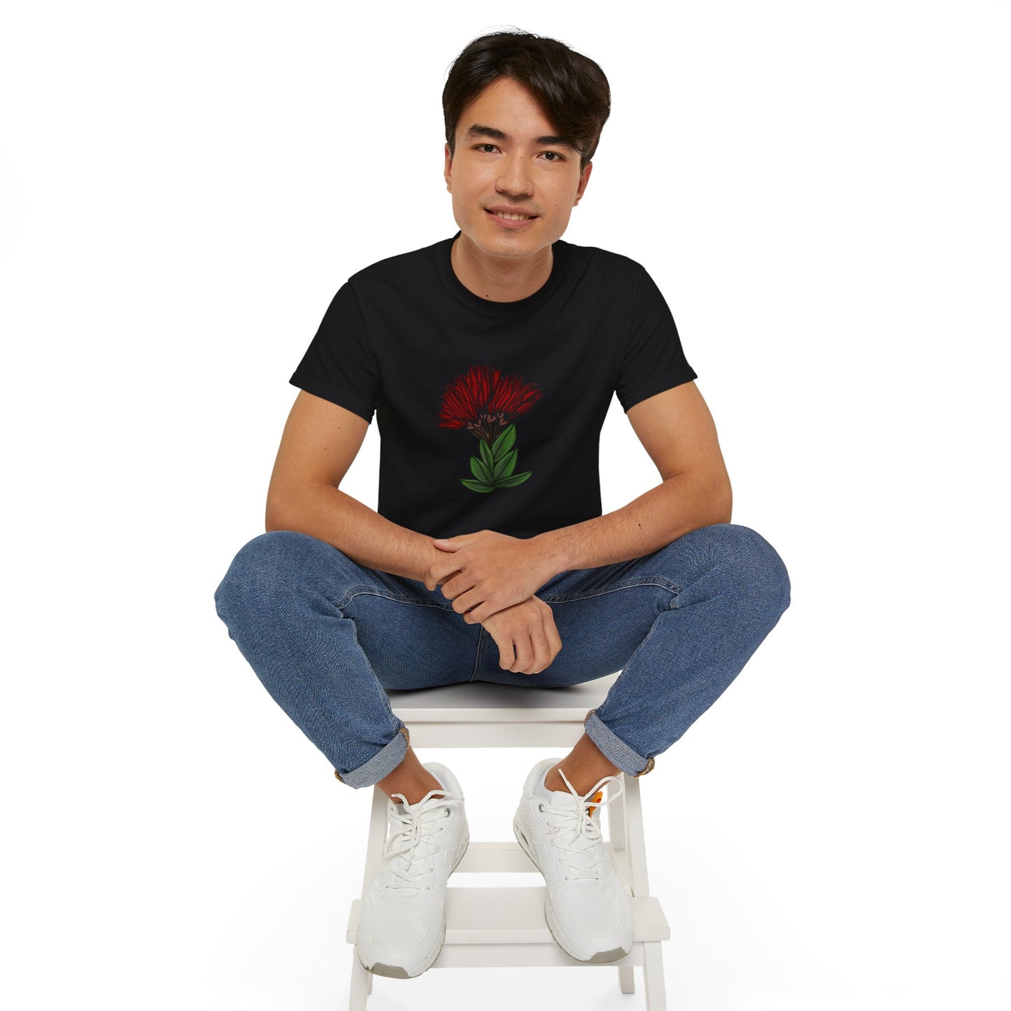 'Ohia Lehua - Hand drawn Graphic Unisex Ultra Cotton Tee - Hawai'i Nature Lover Shirt