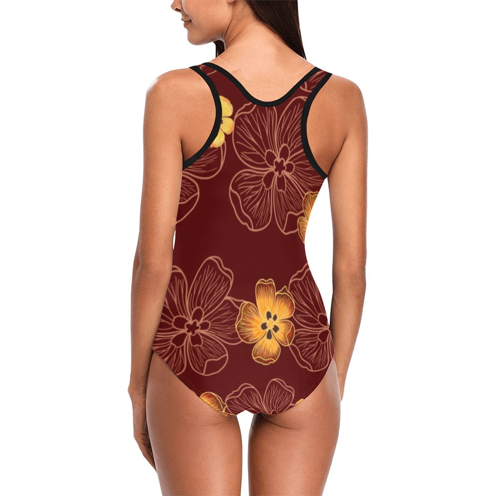 One Piece Swimsuit - Hau (Red and Yellow)