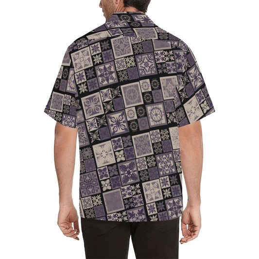 Kapa Kuiki Menʻs Aloha Shirt - Lavender/Purple