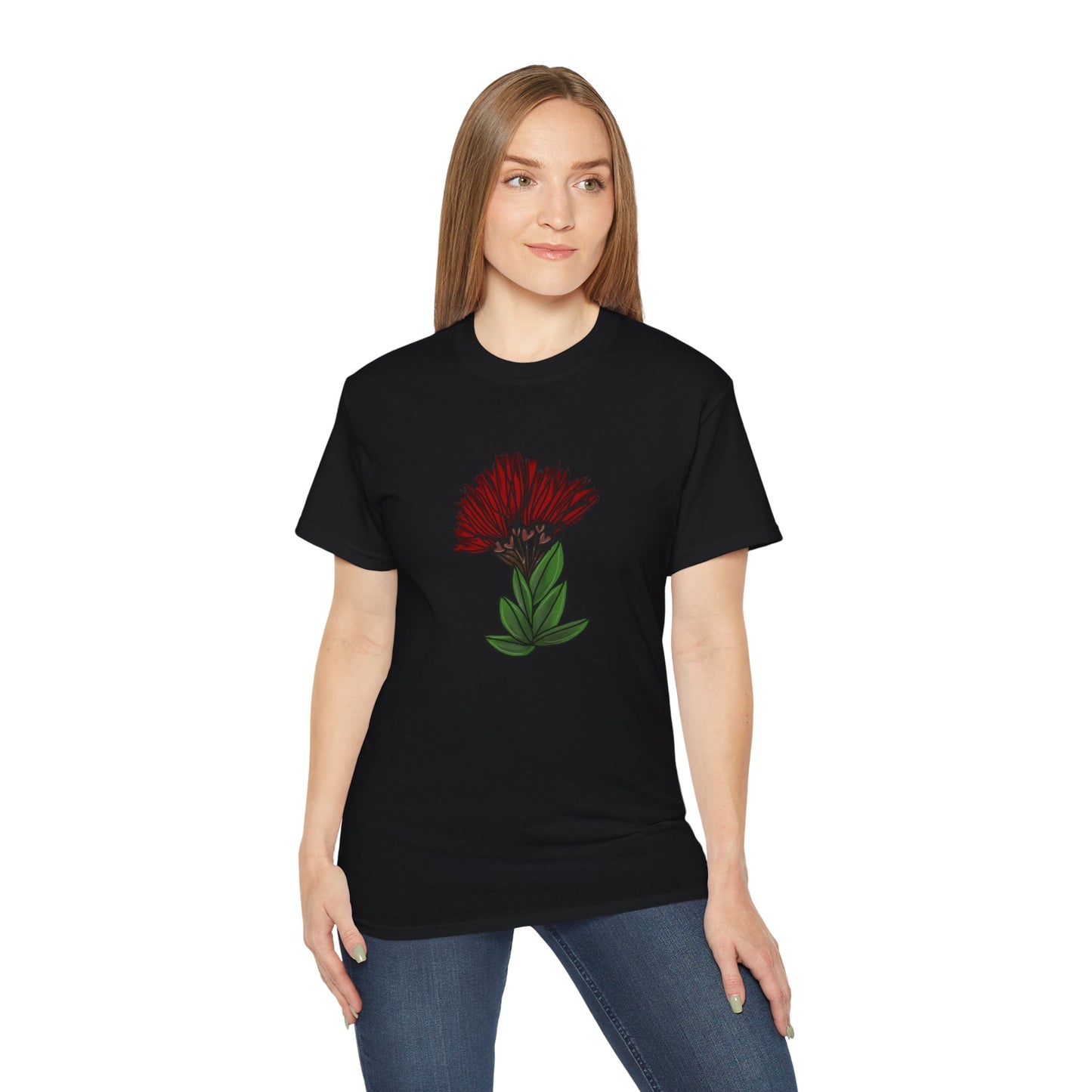 'Ohia Lehua - Hand drawn Graphic Unisex Ultra Cotton Tee - Hawai'i Nature Lover Shirt
