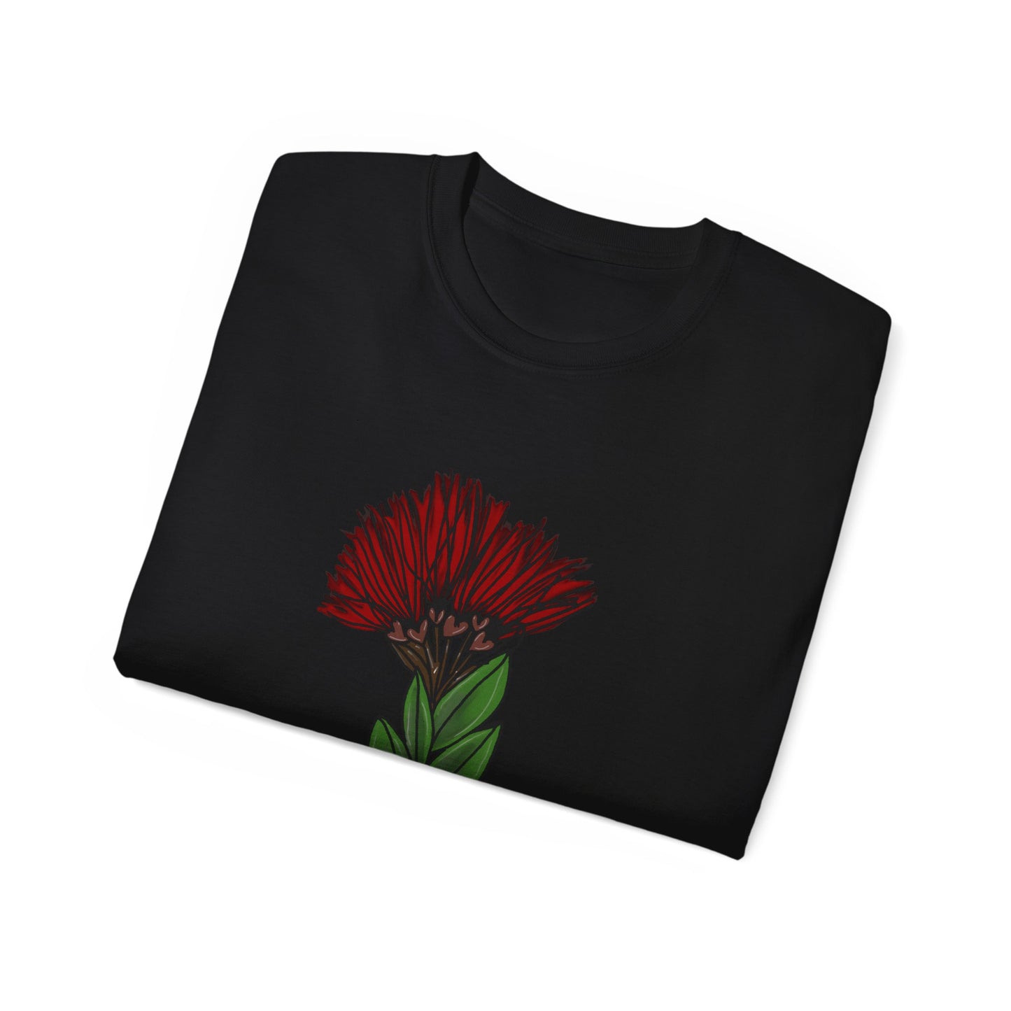 'Ohia Lehua - Hand drawn Graphic Unisex Ultra Cotton Tee - Hawai'i Nature Lover Shirt