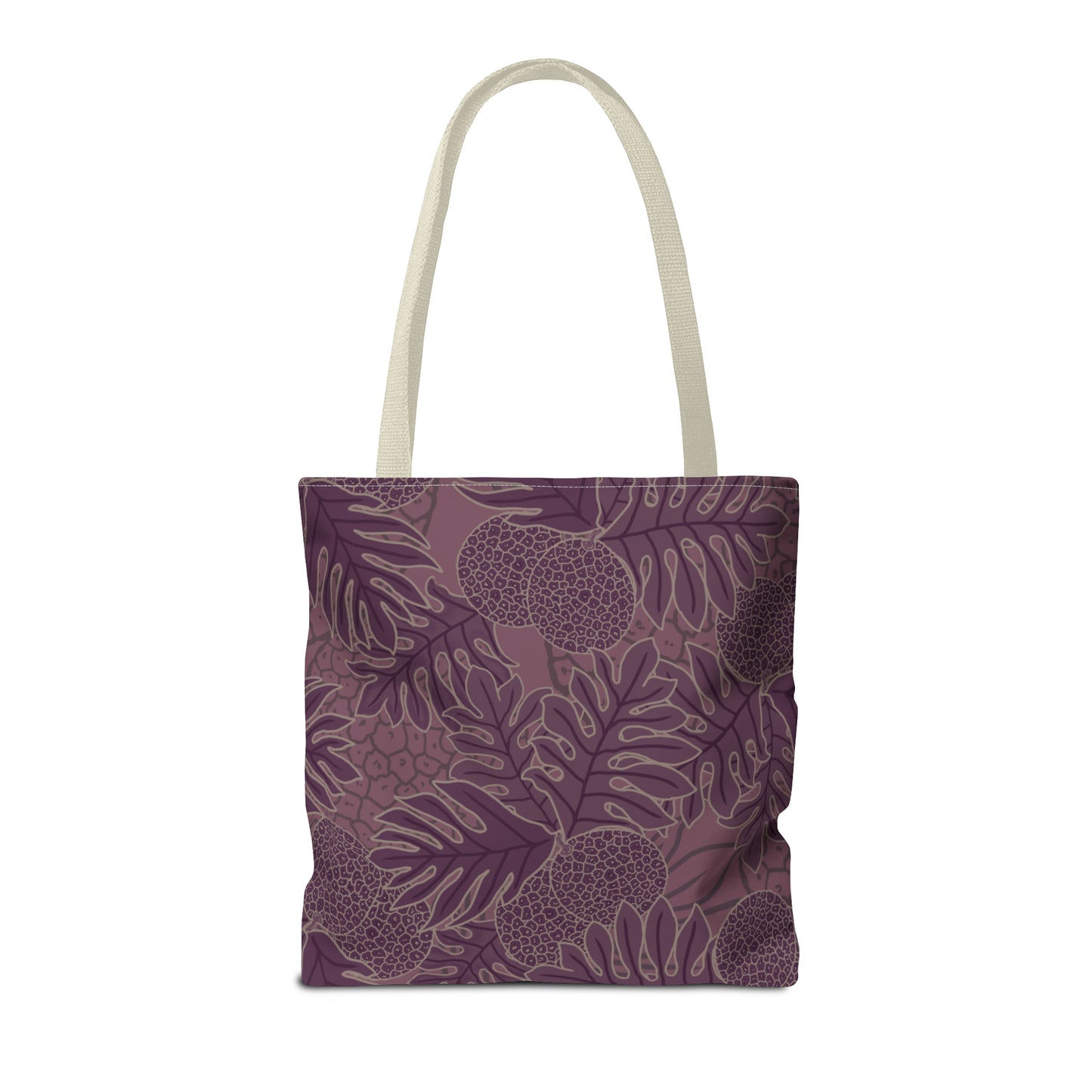 Ulu Breadfruit Hawaiian Print Purple Tote Bag