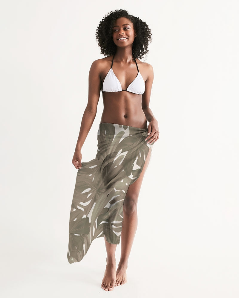 Monstera Neutrals Pareo Sarong