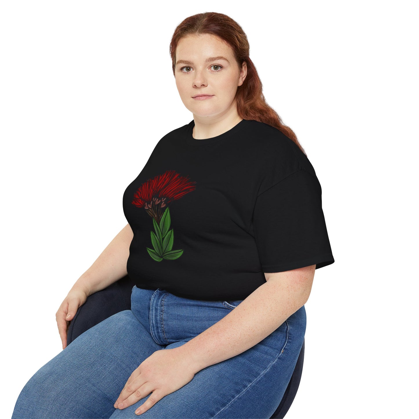 'Ohia Lehua - Hand drawn Graphic Unisex Ultra Cotton Tee - Hawai'i Nature Lover Shirt