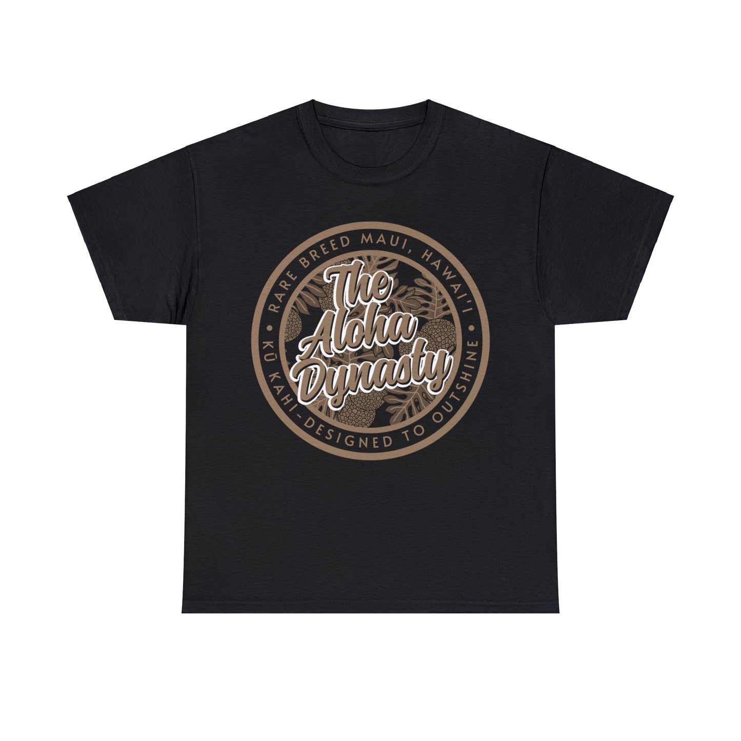 Ulu Breadfruit Hawaiian Print Aloha Dynasty Unisex Heavy Cotton Tee