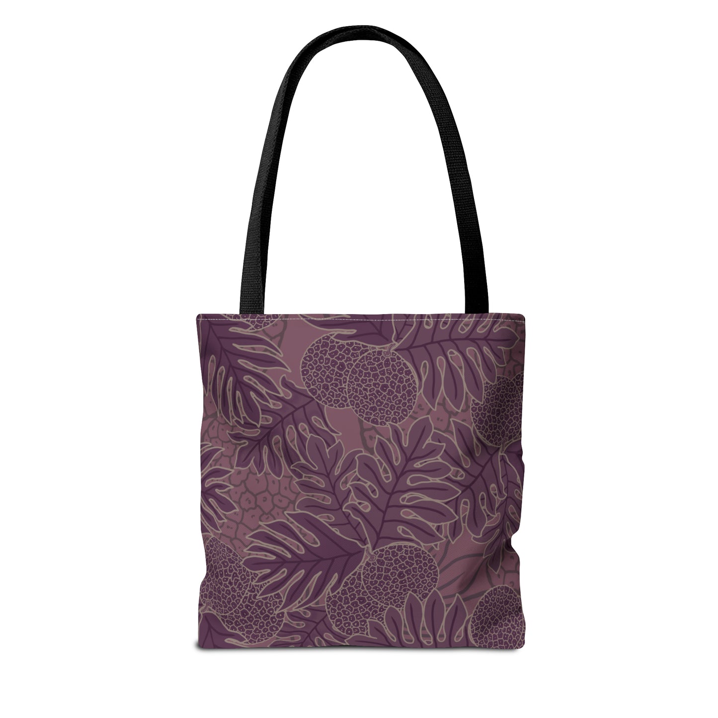Ulu Breadfruit Hawaiian Print Purple Tote Bag