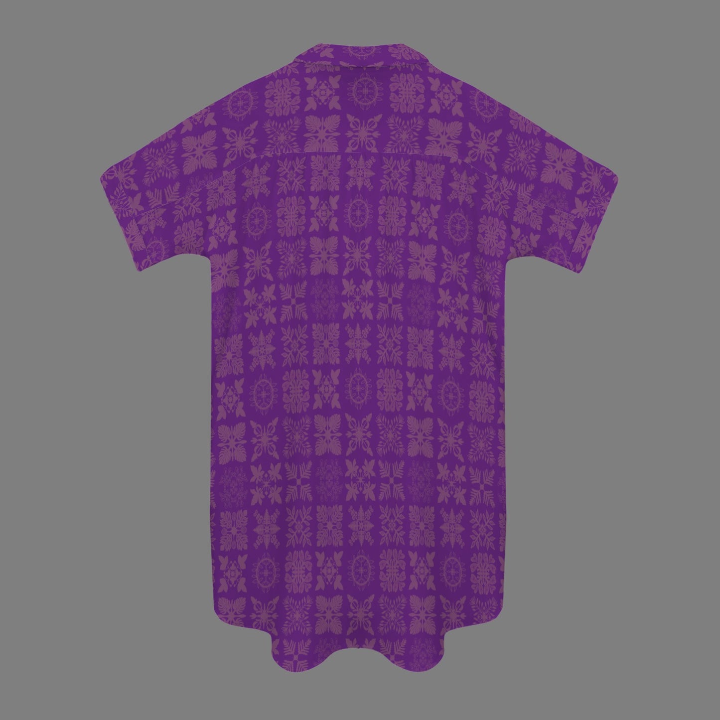 Kapa Kuiki Quilt Nani 2.0 Shirt Dress - Purple