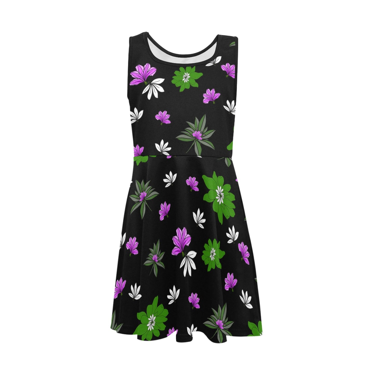 Naupaka Hawaiian Print Girl's Sleeveless Sundress