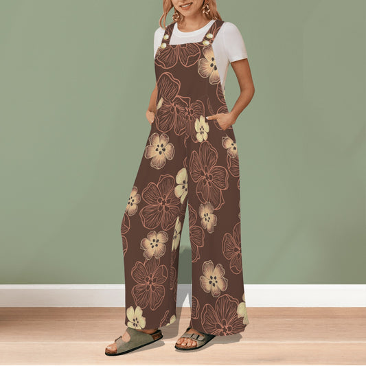 Hau Wide Leg Jumpsuit - Brown