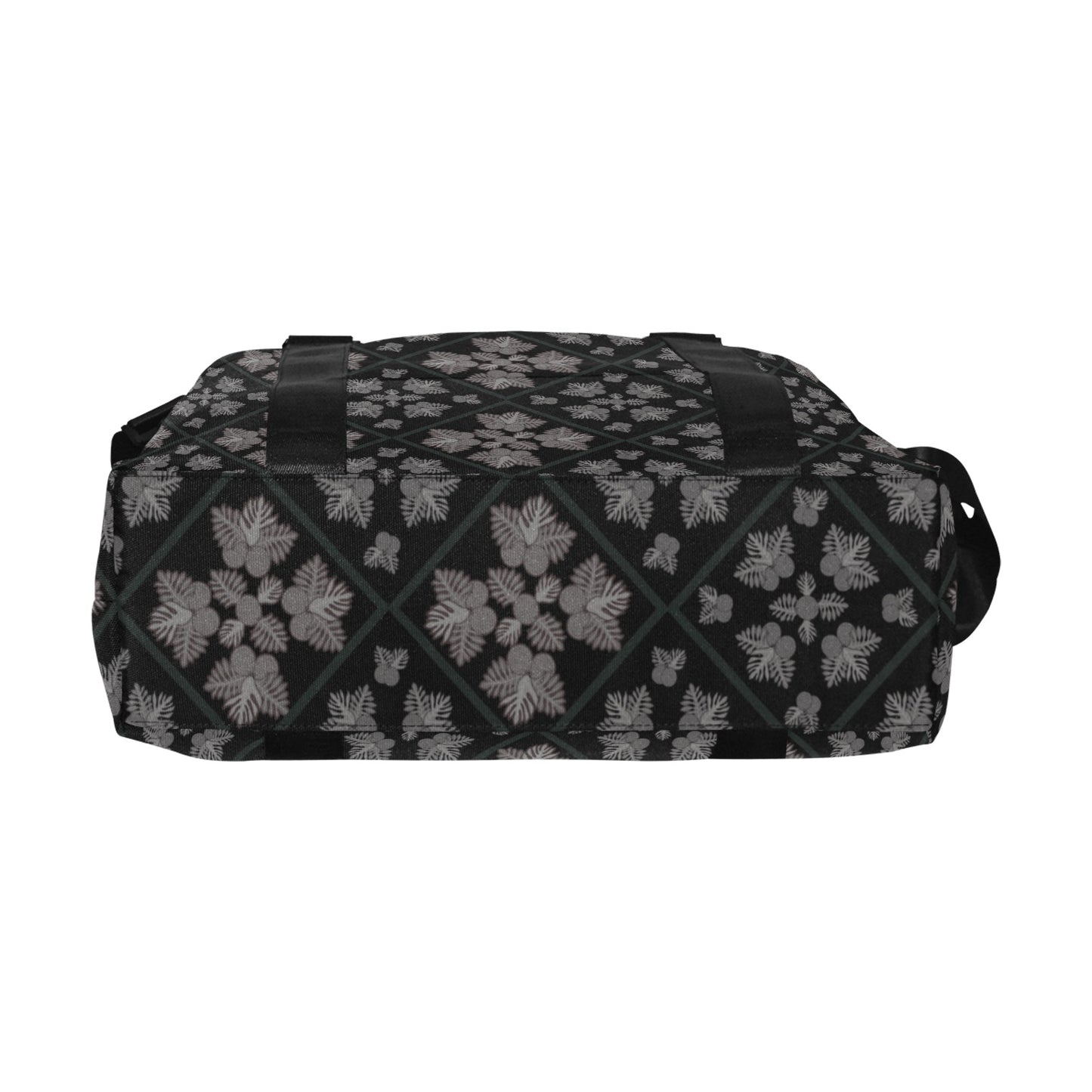 Ulu Quilt Black and Gray Duffle Bag with LuggaTrolley Sleeve - The Huaka'i Weekender Duffle