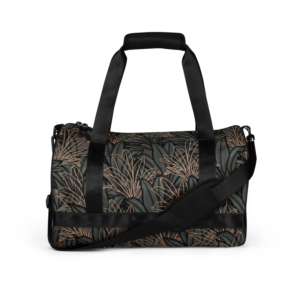 La'i - Ti Leaf (Ki) Hawaiian Print Gym Bag | Duffle Bag
