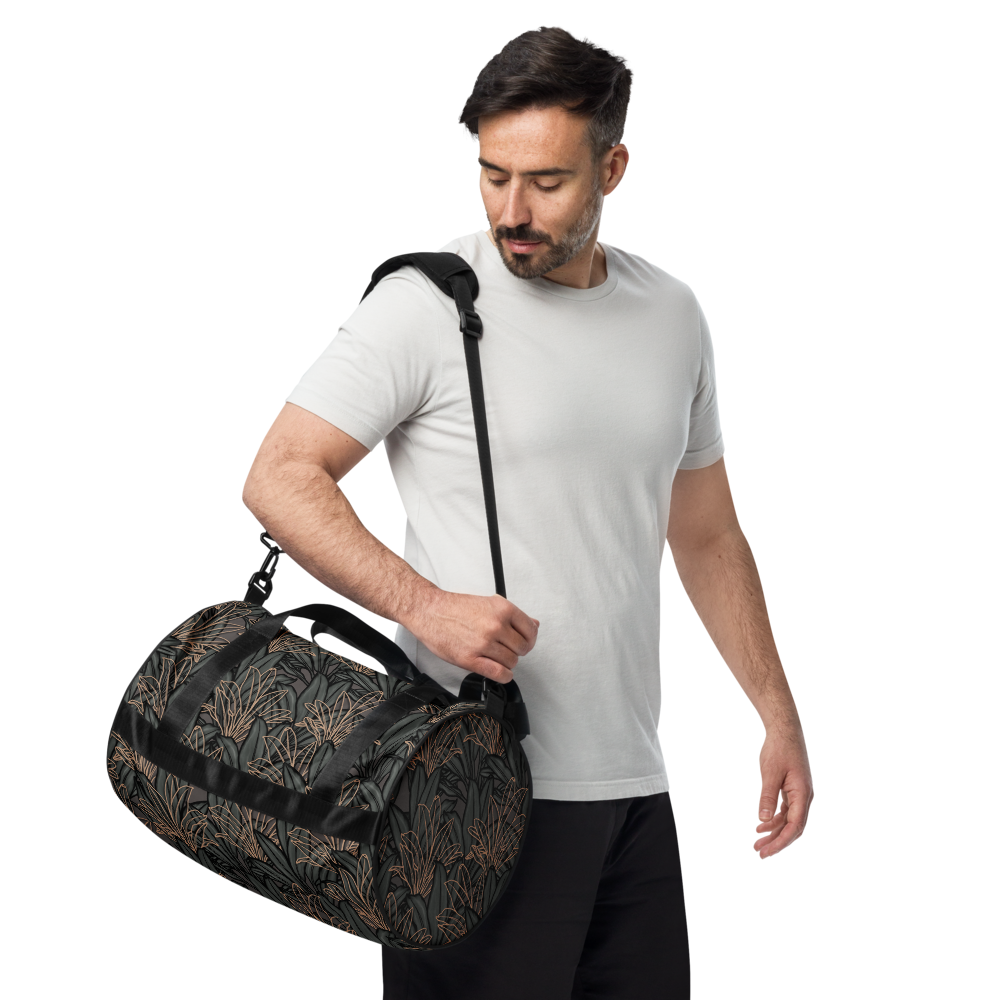 La'i - Ti Leaf (Ki) Hawaiian Print Gym Bag | Duffle Bag