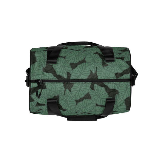 Kalo Taro Hawaiian Print Green Watercolor Gym Bag | Duffle Bag