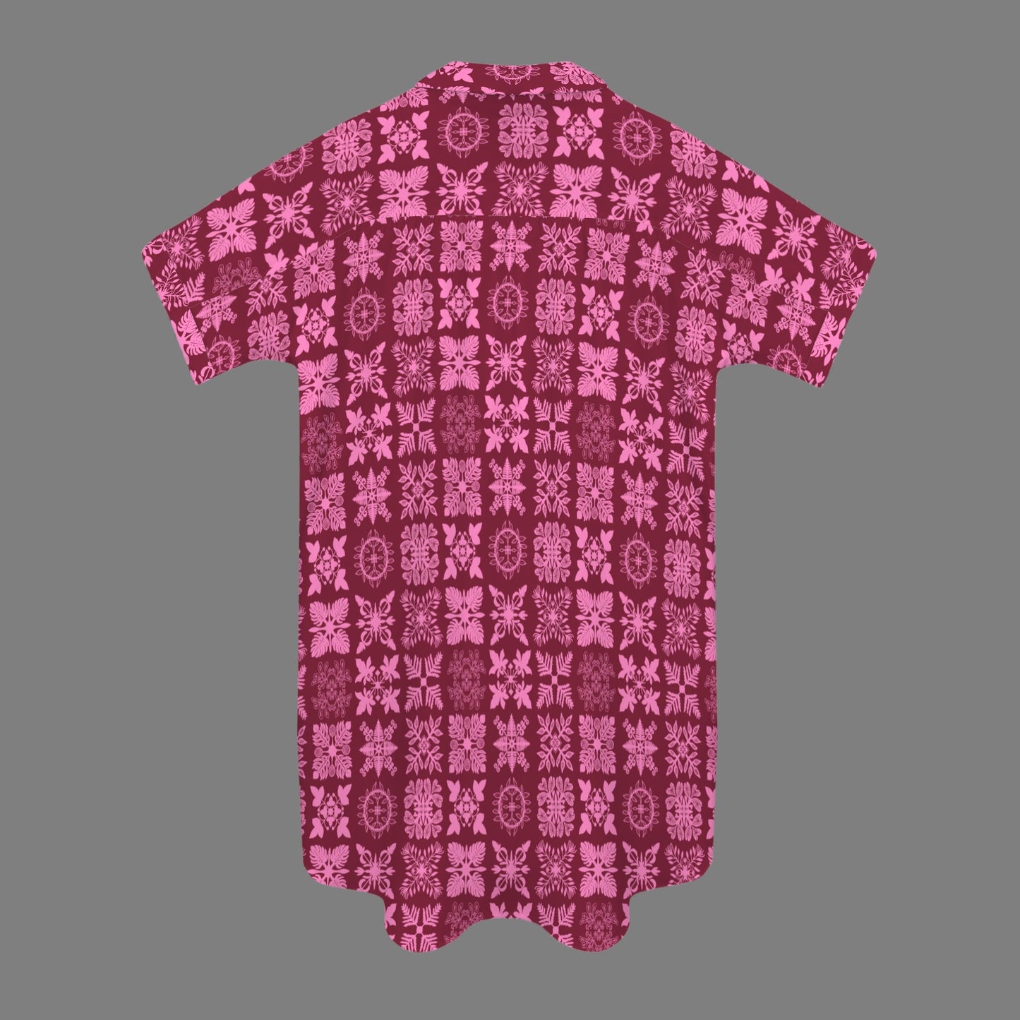 Kapa Kuiki Quilt Nani 2.0 Shirt Dress - Red and Pink