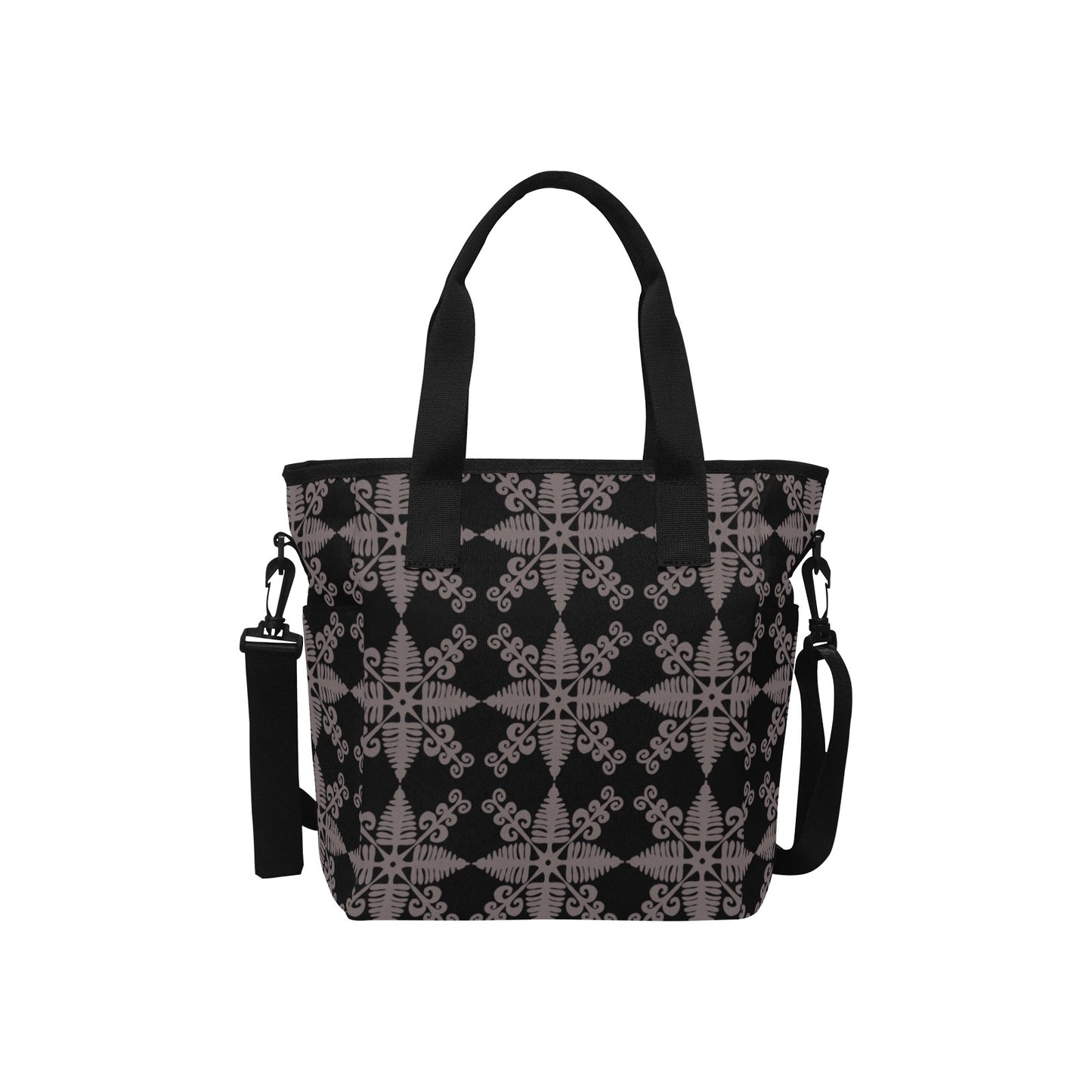 Hawaiian Fern Kapa Kuiki Print Tote Bag Crossbody with Shoulder Strap