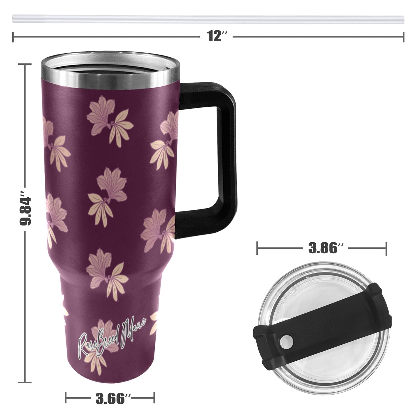 Naupaka Kahakai and Kuahiwi 40oz Tumbler