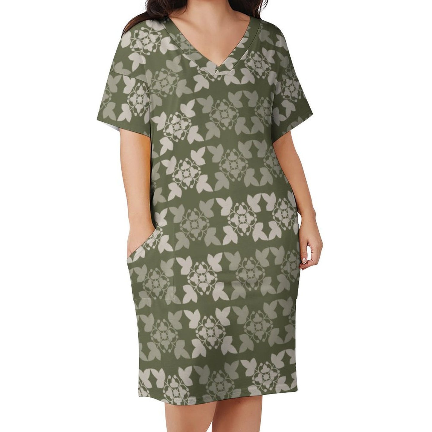 Hiʻilei Dress - Kukui Kapa Kuiki Hawaiian Print