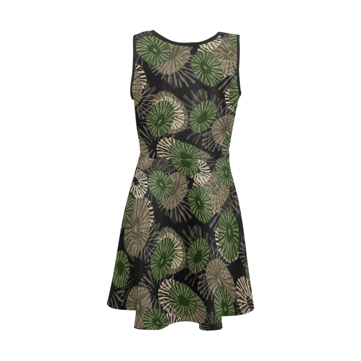 'Opihi Hawaiian Print - Girl's Sleeveless Dress, Camouflage