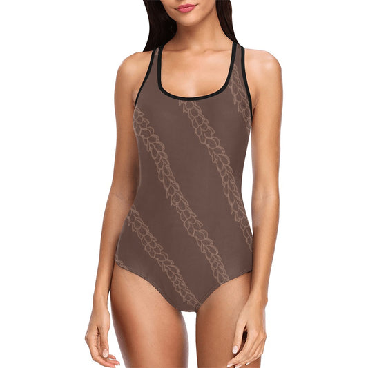 One Piece Swimsuit - Pakalana Lei (brown)