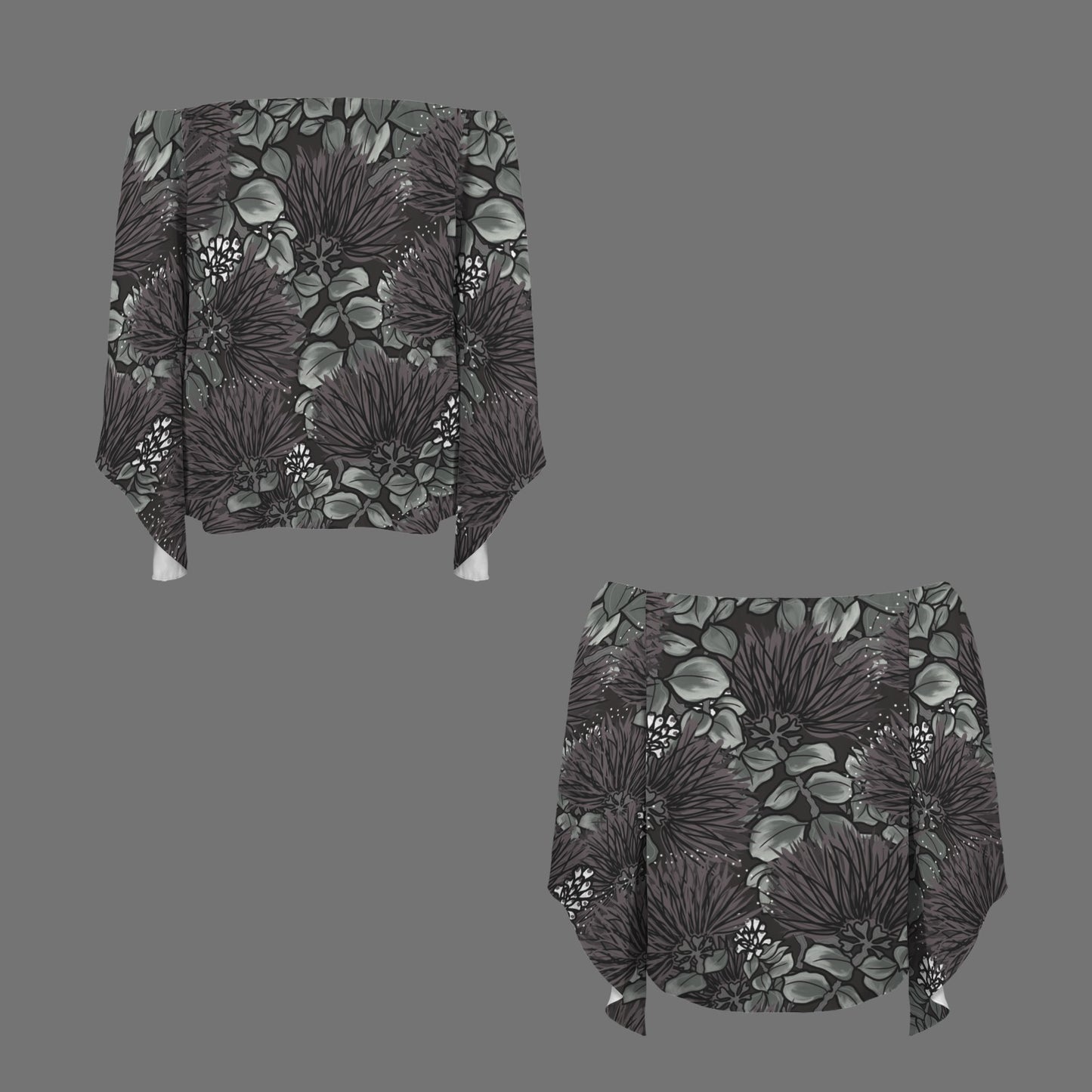 Ohia Lehua Off Shoulder Trumpet Sleeve Blouse