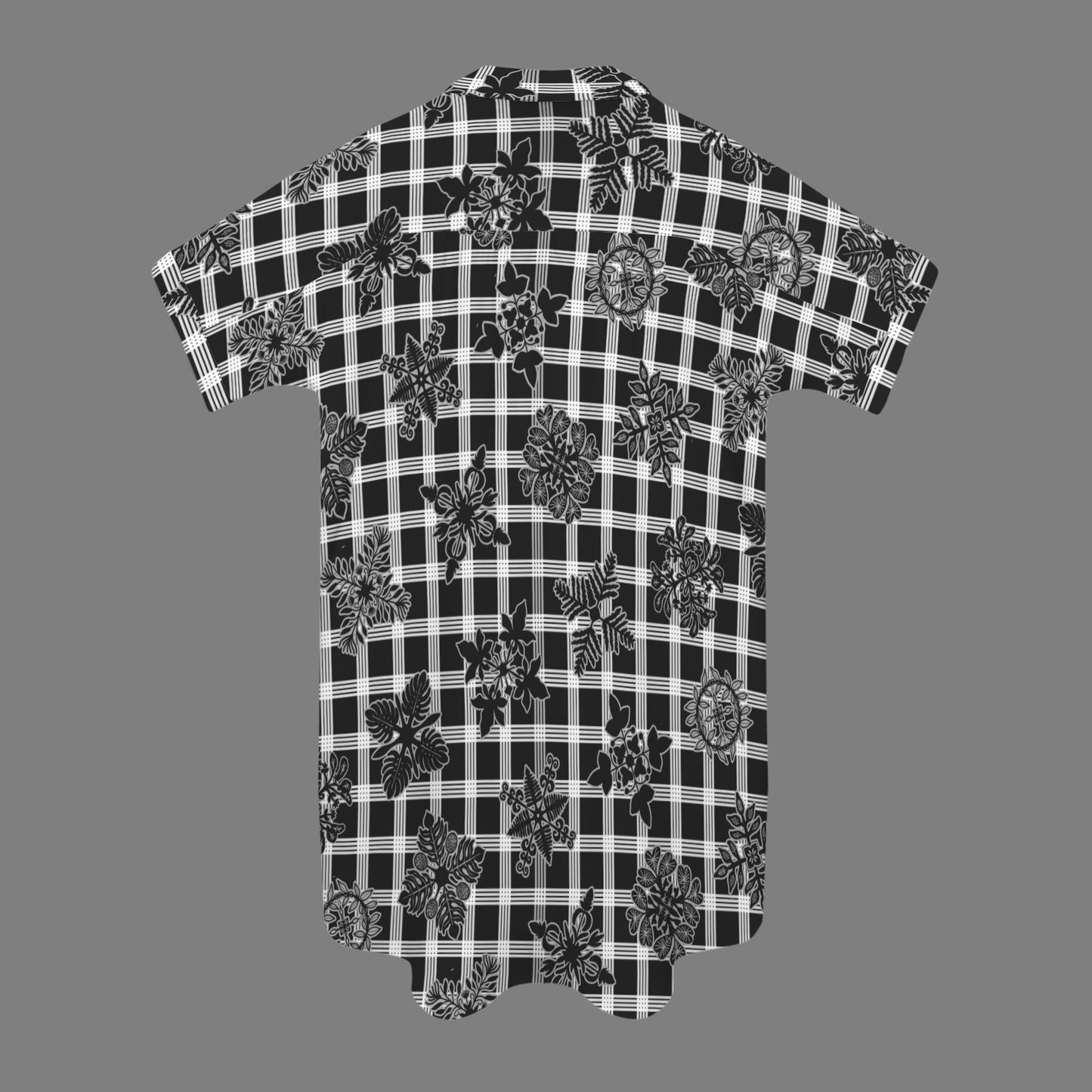 Palaka Kapa Kuiki Nani 2.0 Shirt Dress - Black and White