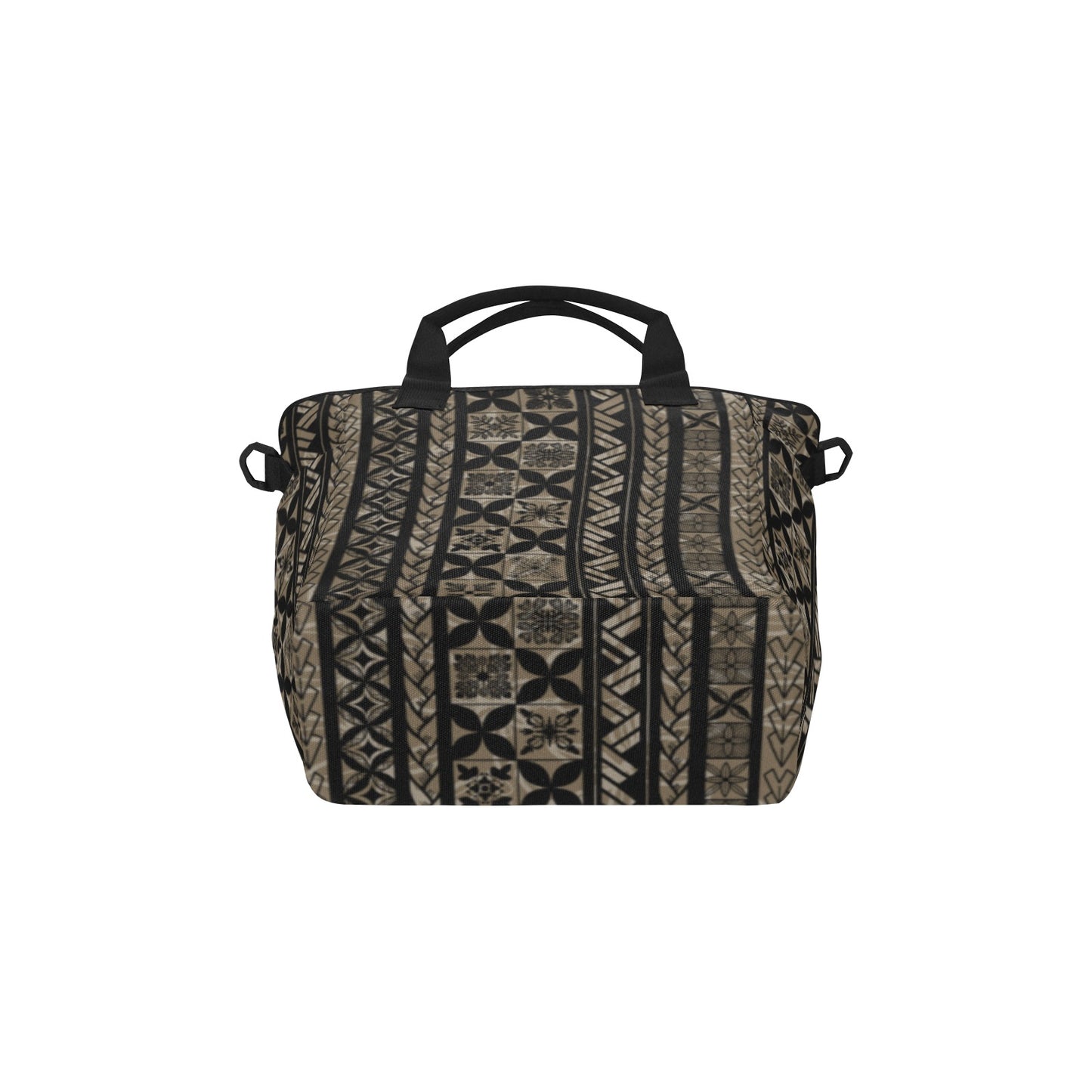 Hawaiian Kapa Kākau Quilt Print Tote Bag Crossbody with Shoulder Strap
