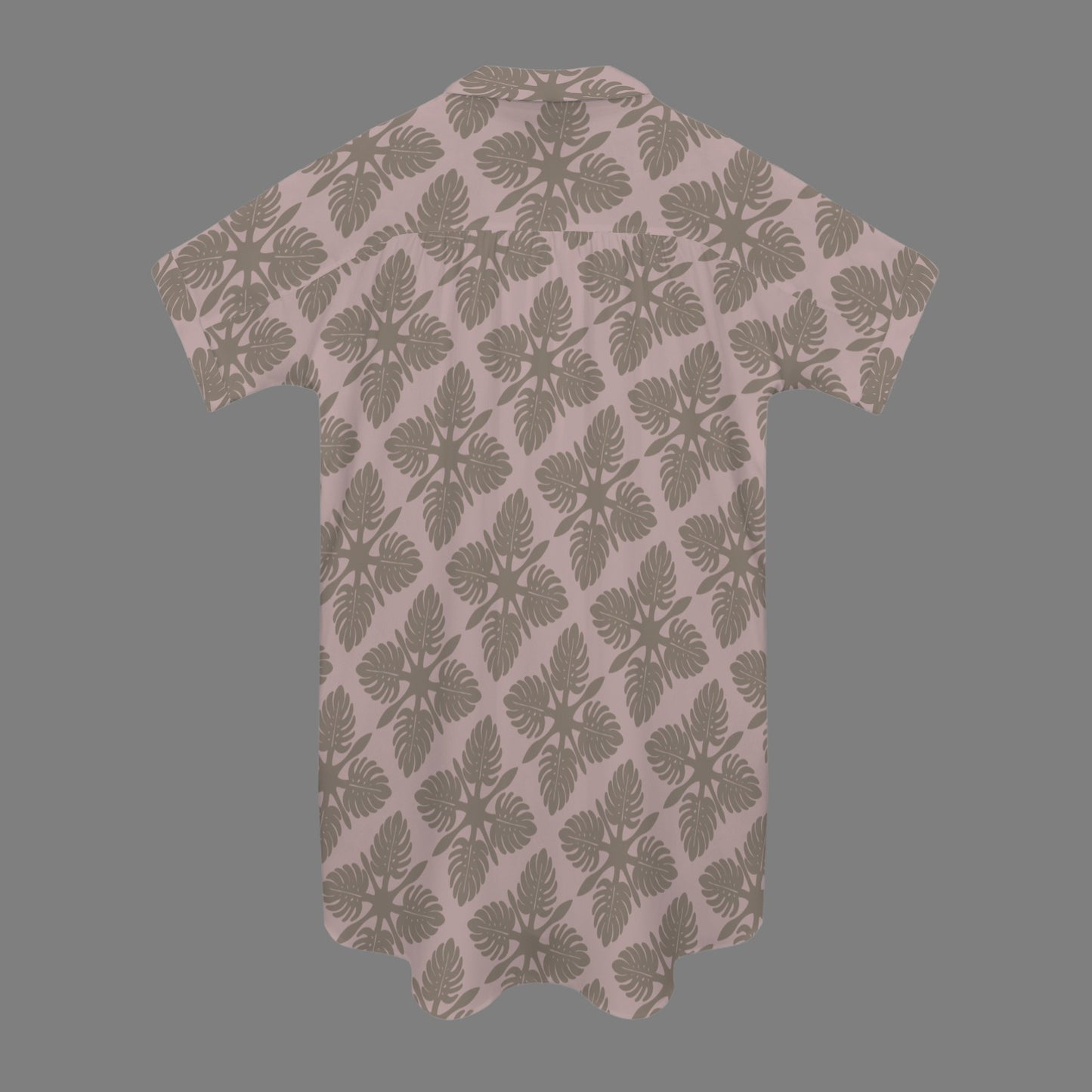 Nani 2.0 Dress in Monstera Kapa Kuiki - Mauve and Taupe
