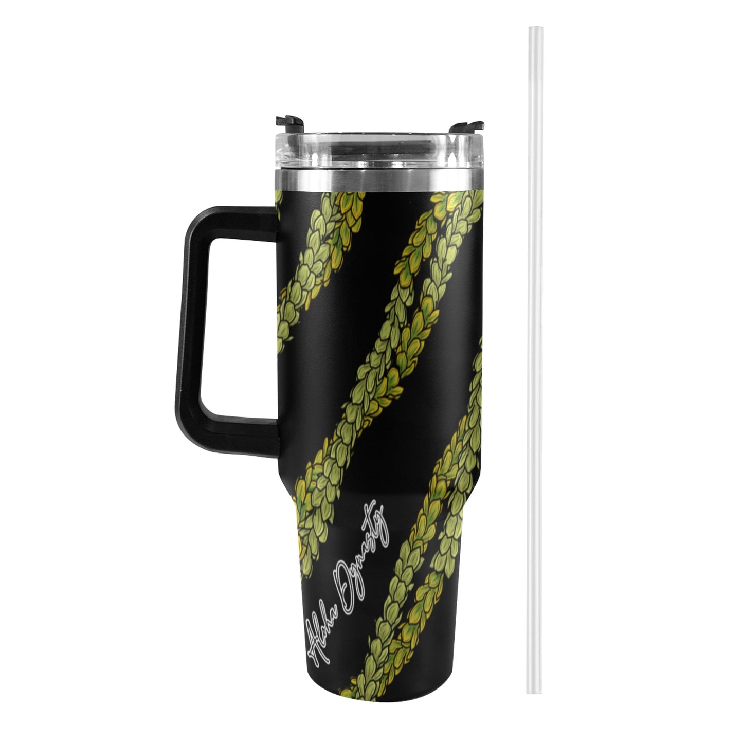 Pakalana Lei 40oz Tumbler - Black Handles