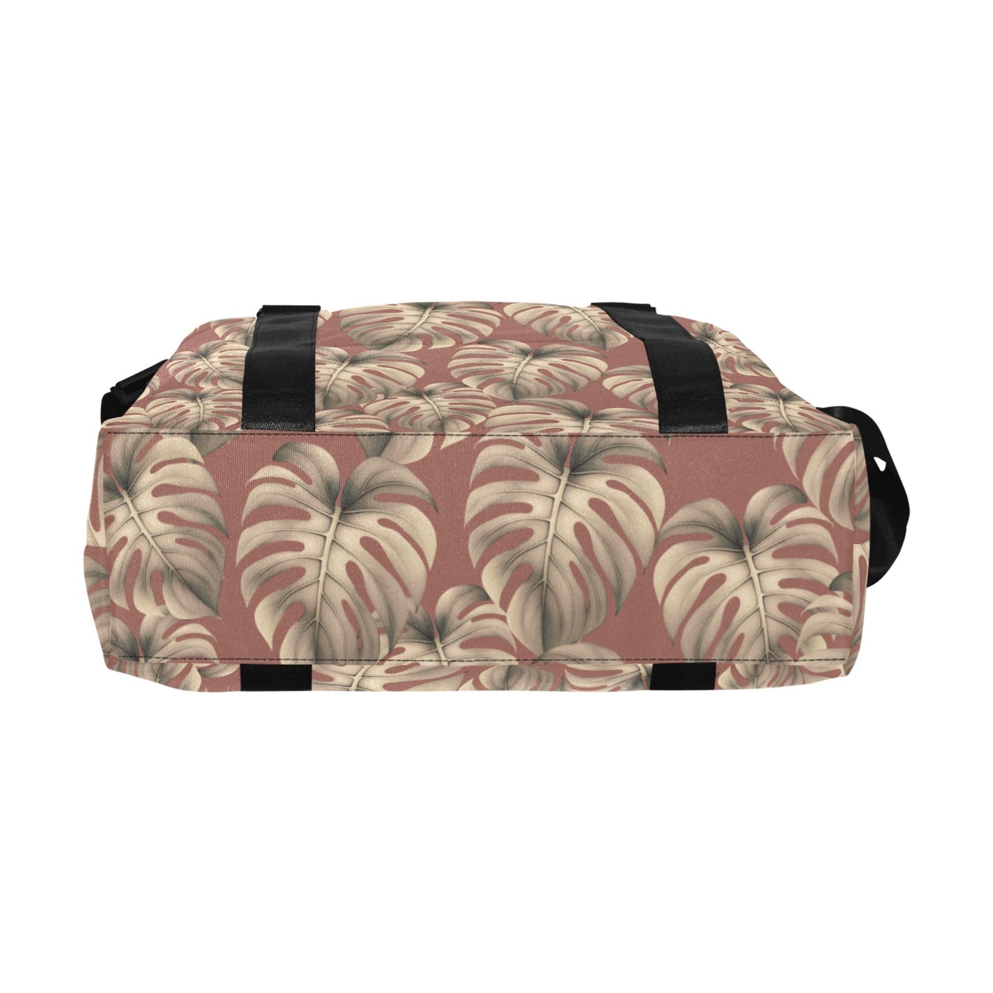 Monstera Mauve Duffle Bag with Trolley Sleeve - The Huaka'i Weekender Duffle