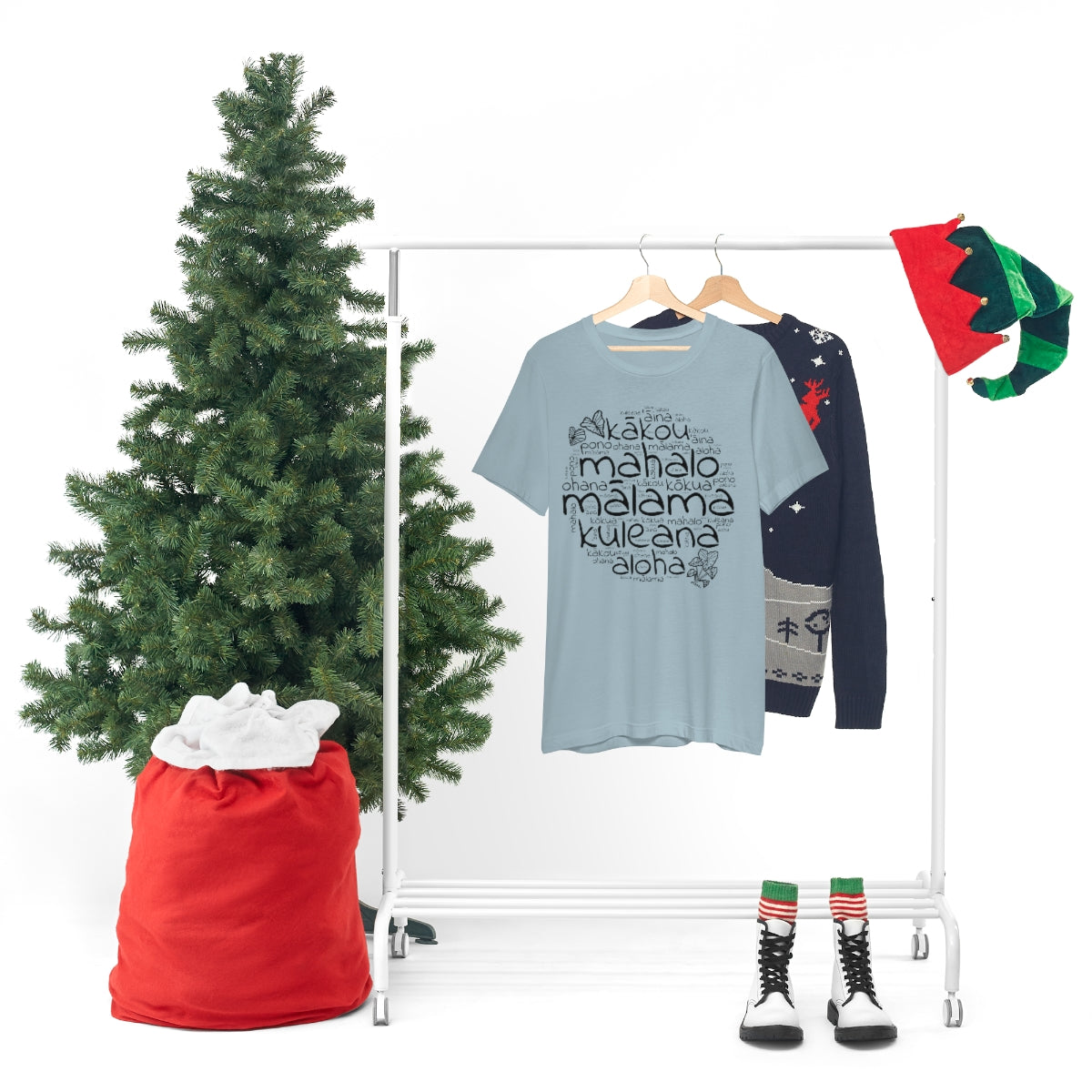 Hawaiian 'Olelo Hawai'i Kuleana with Kalo Plant T-Shirt, Unisex Jersey Short Sleeve Tee