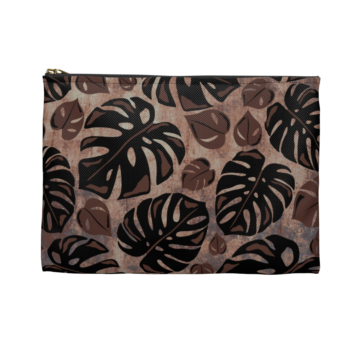 Monstera Watercolor Accessory Pouch