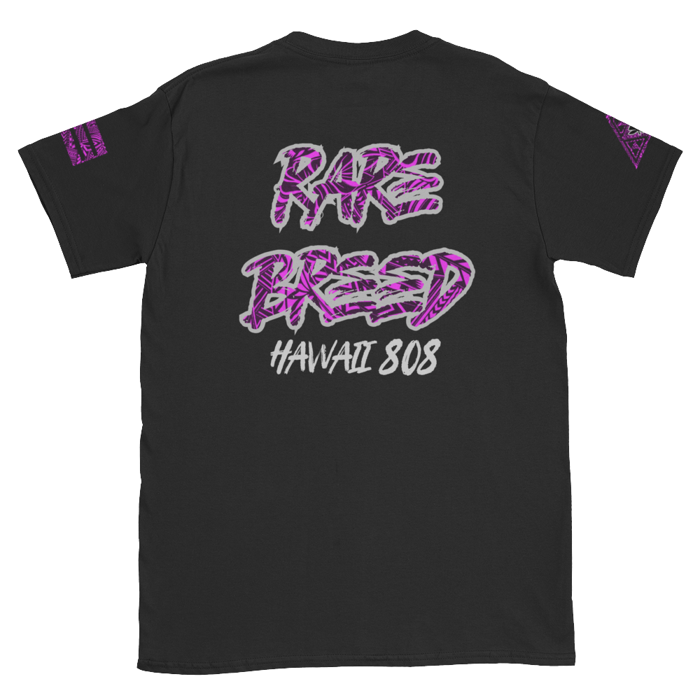 Rare Breed Aloha Dynasty Hot Pink Tribal, Short-Sleeve Unisex T-Shirt