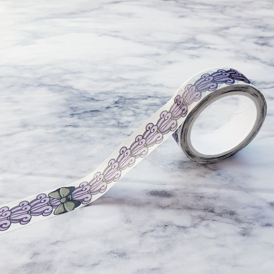 Purple Crown Flower Lei Washi Tape