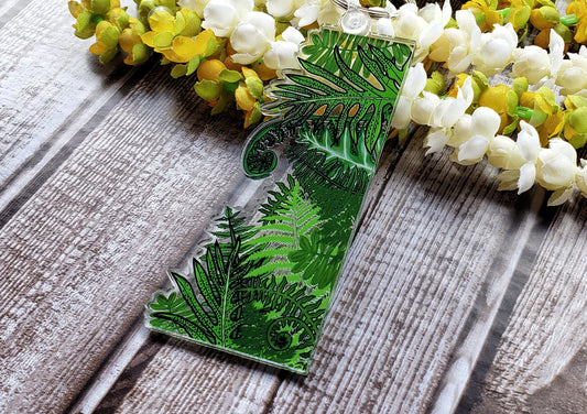 Hawaiian Fern Acrylic Keychain Washi Cutter - Palapalai, Ho'i'o, Kupukupu, Laua'e